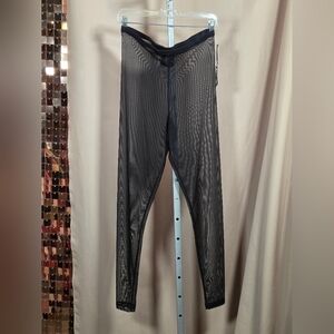 NWT Sympli Black Mesh Leggings Size 10